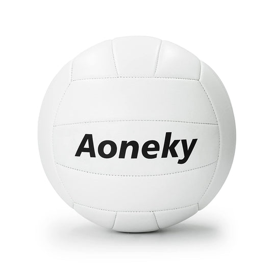 Aoneky PVC Soft Volleyball - Volleyball Ball with Pump