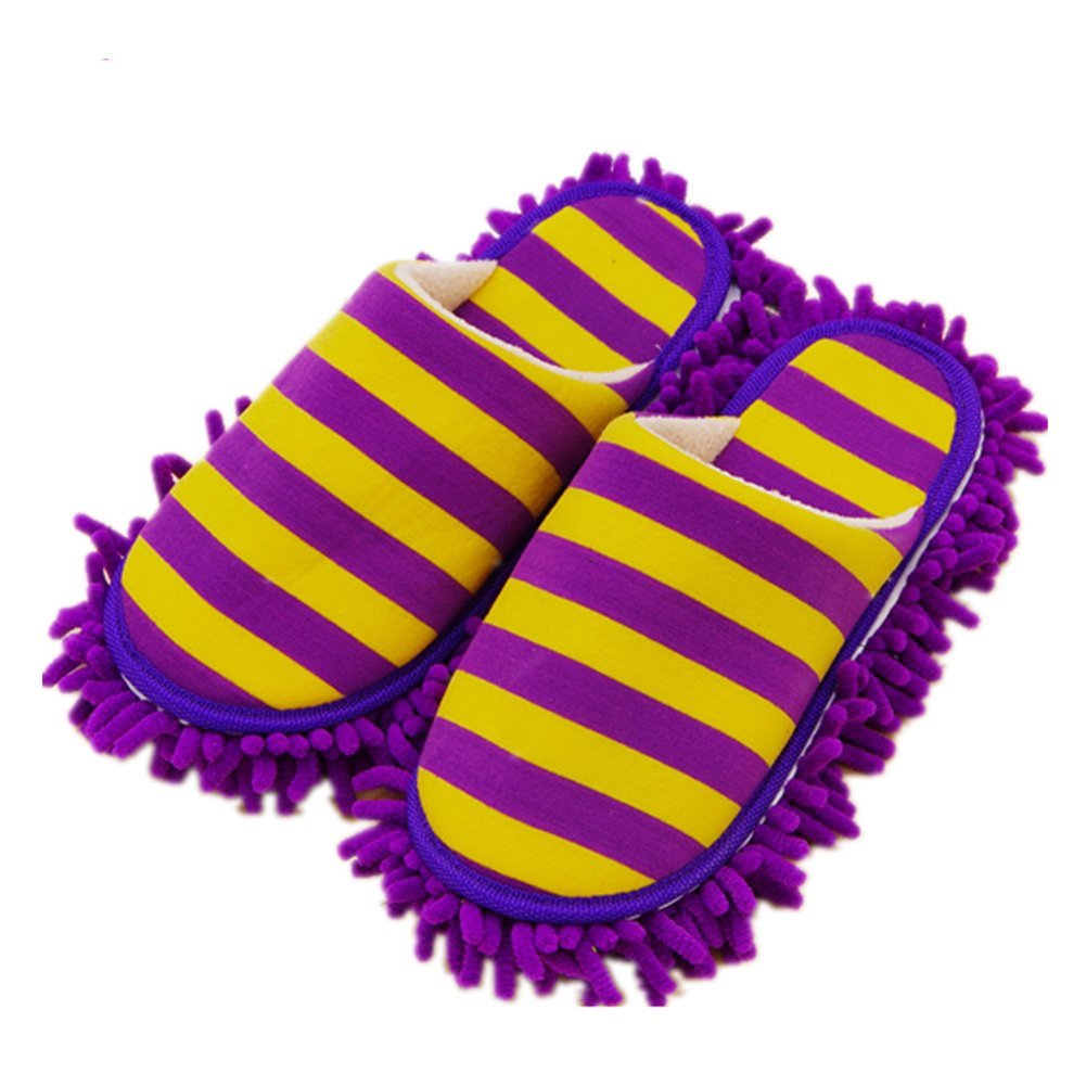 CNGYNI Unisex Microfiber Slippers Floor Cleaning Mop Men and Women House Dusting Slippers Floor Cleaning Tool