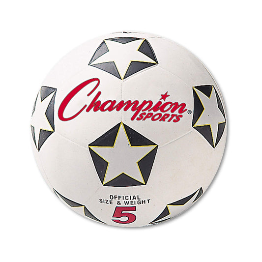 Champion Sports Rubber Cover Soccer Ball - Size 5